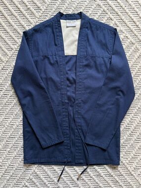 AKASHI-KAMA Noragi Jacket - Organic Navy, Size Small - Chore Coat - Blazer - USA